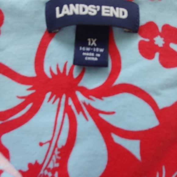 EUC Plus Size Land's End Sleeveless Fit & Flare Dress - Size 1X - Picture 11 of 12